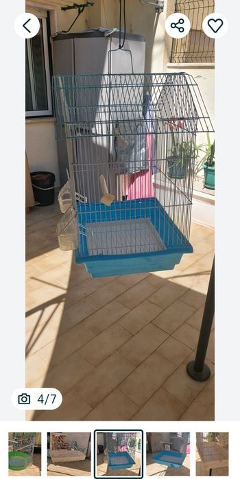 Gaiolas de vários tamanhos