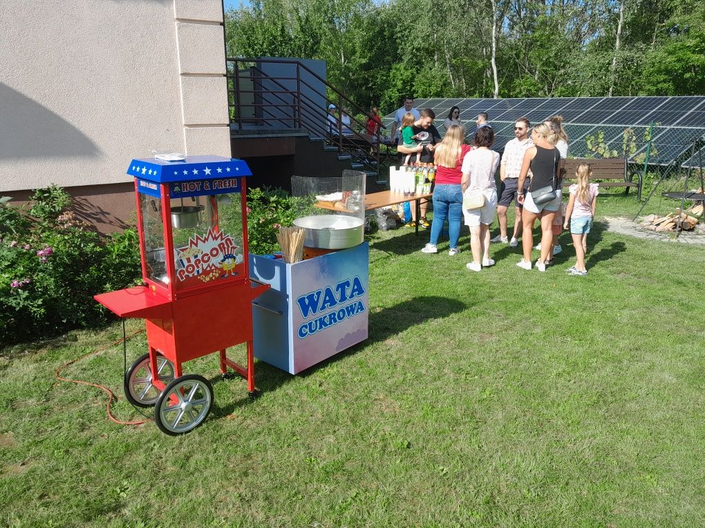 Wata cukrowa, popcorn- profesjonalne stoisko na festyn, event