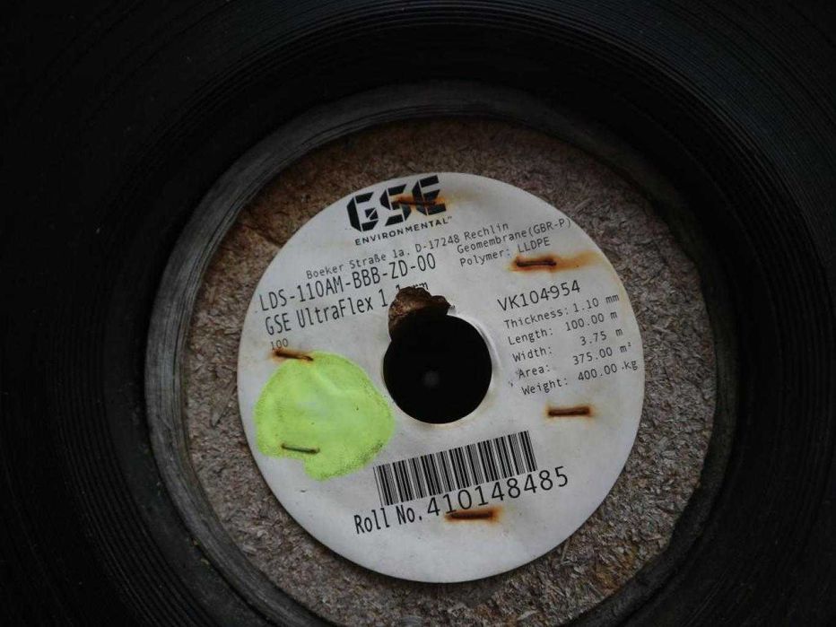 Geomembrana GSE Ultraflex 1,1mm 3,75m x 100m folia membrana czarna