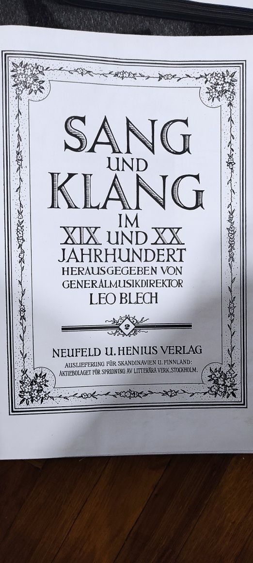 Книги Sang und Klang im XIX./XX. Jahrhundert