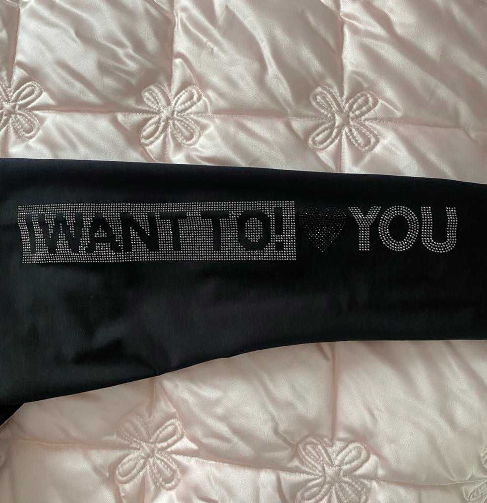 Legginsy Getry czarne spodnie do gimnastyki M Preestill