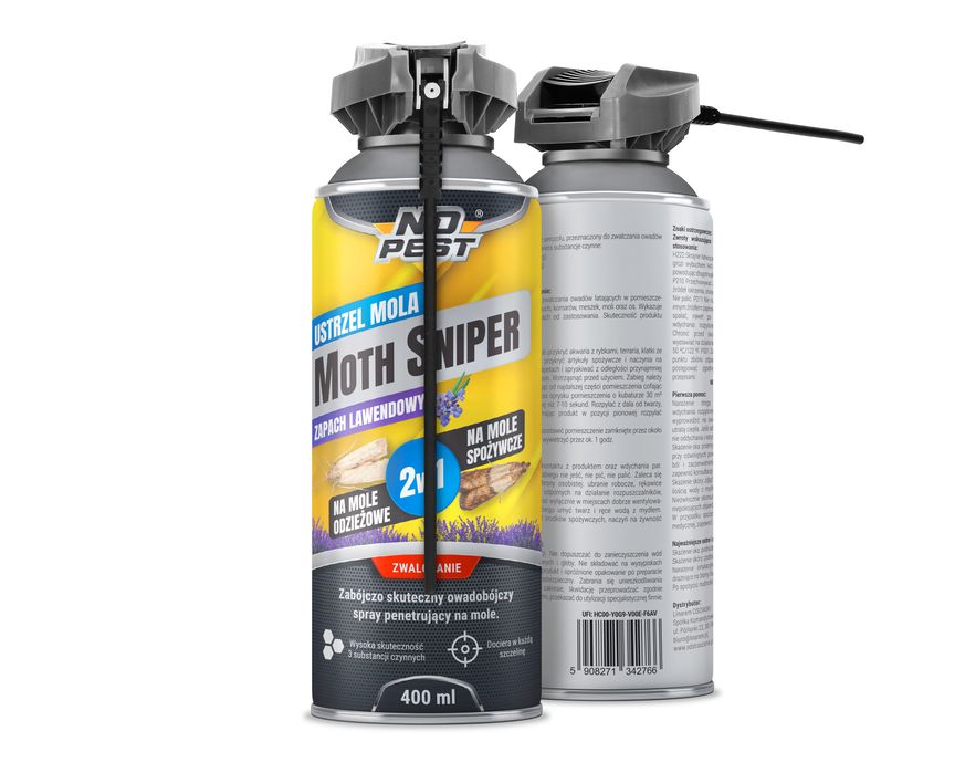 Środek, spray, preparat na mole, do zwalczania moli No Pest® 400ml