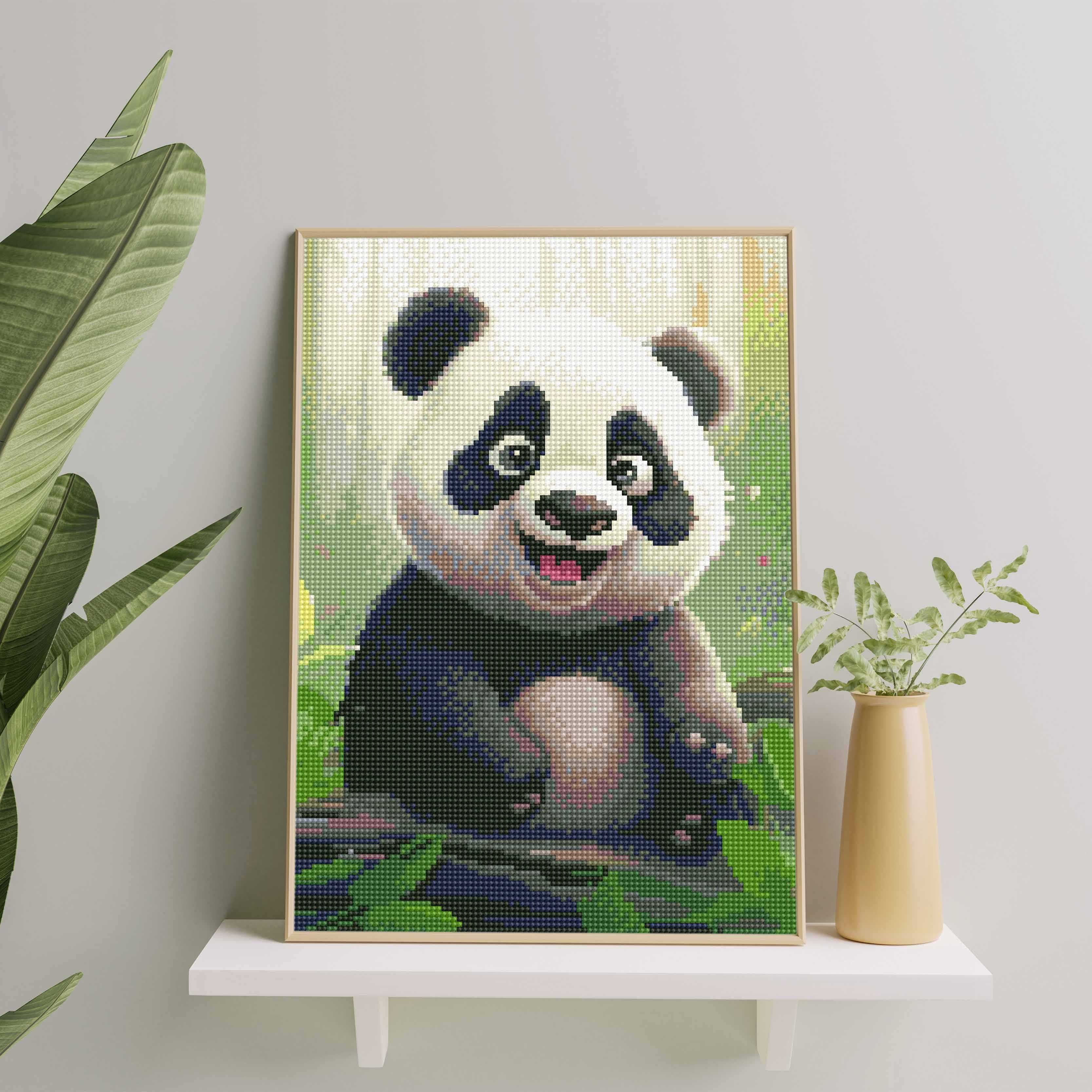 Haft Diamentowy Diamond Painting Mozaika - Mała panda / Oh Art