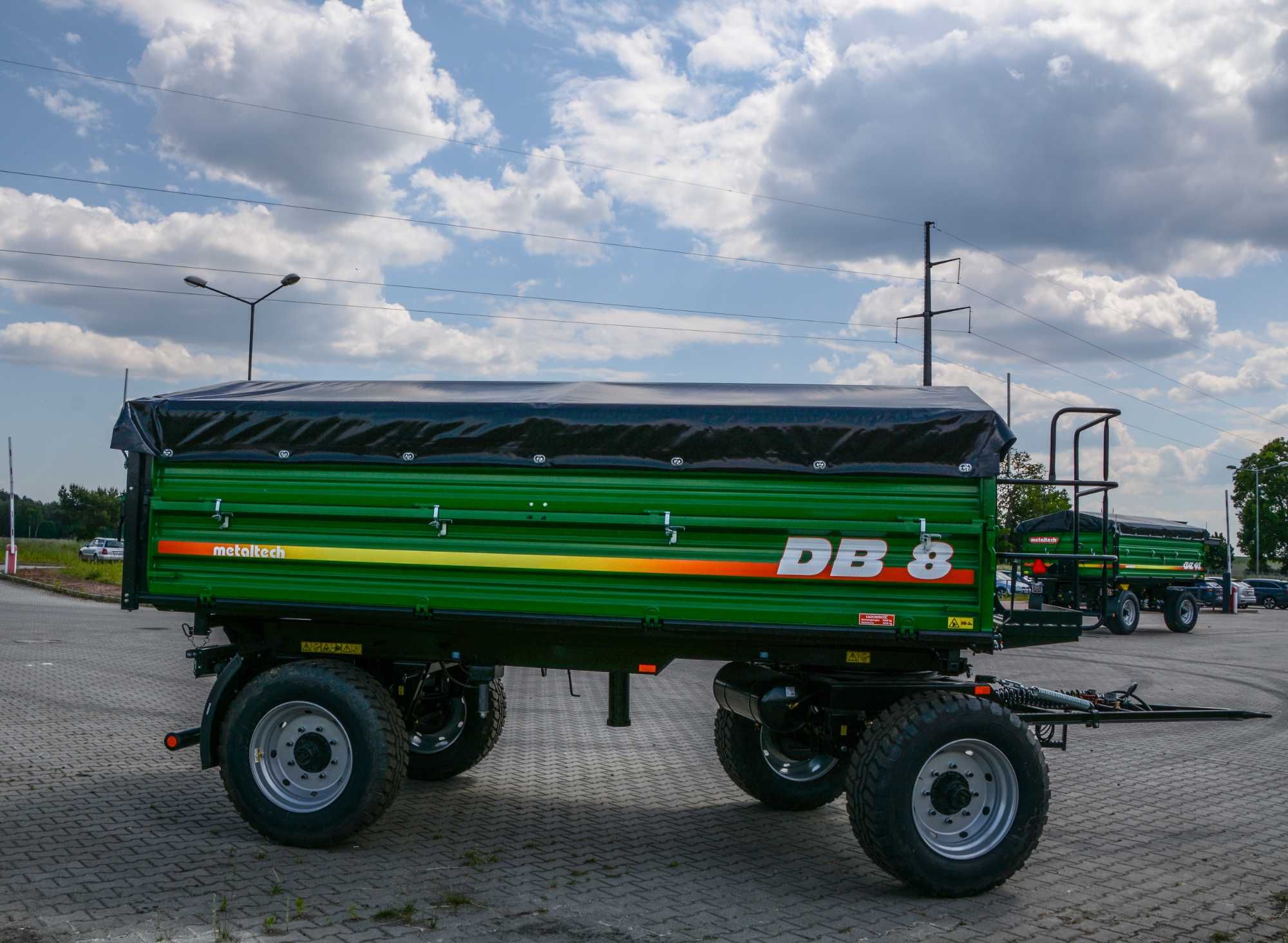 Przyczepa rolnicza wywrotka METAL-TECH DB 8 Ton 10 Ton PLANDEKA GRATIS