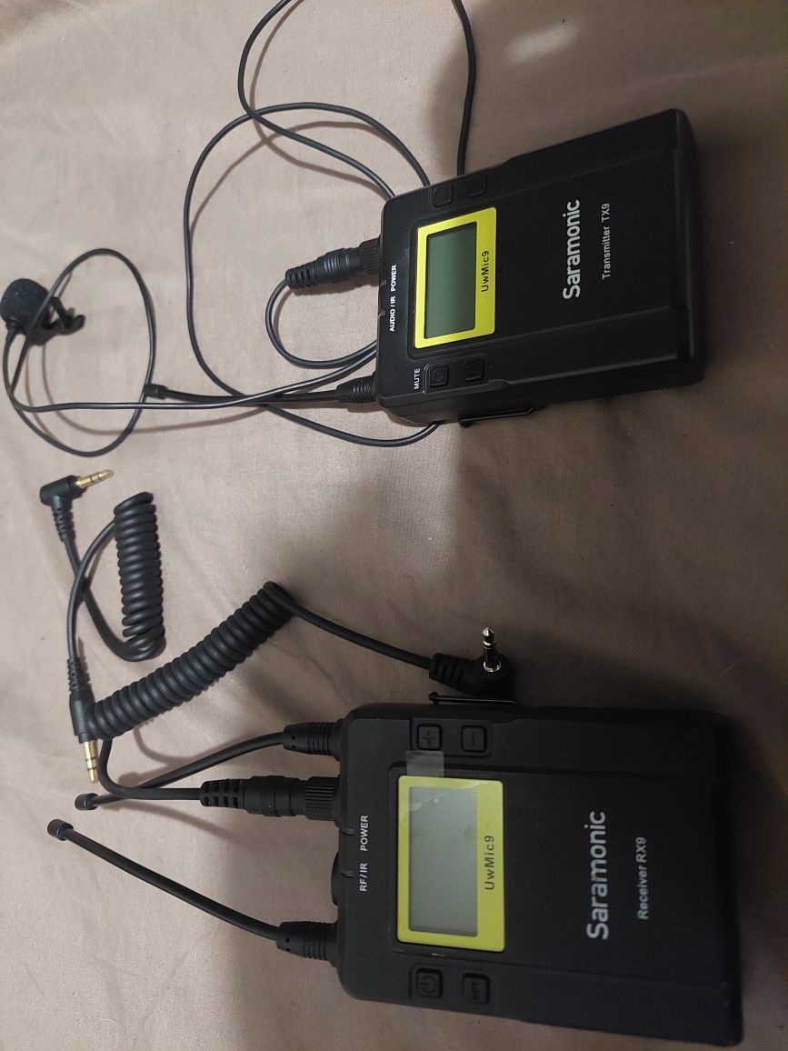 Профессиональная радиосистема передачи звука Saramonic RX9 и TX9 + пет