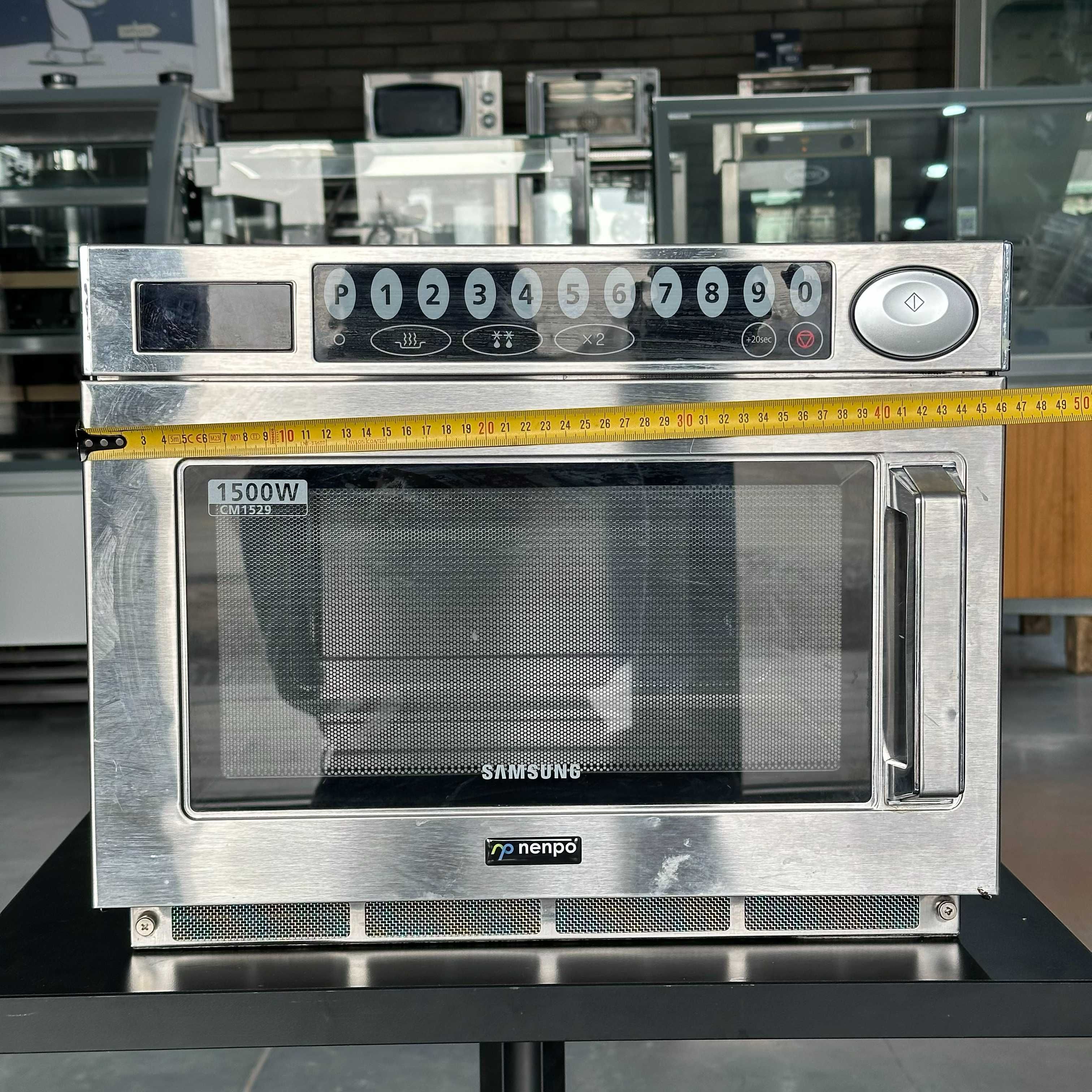 Kuchenka mikrofalowa duża Profesjonalna 1500 W – stal nierdzewna