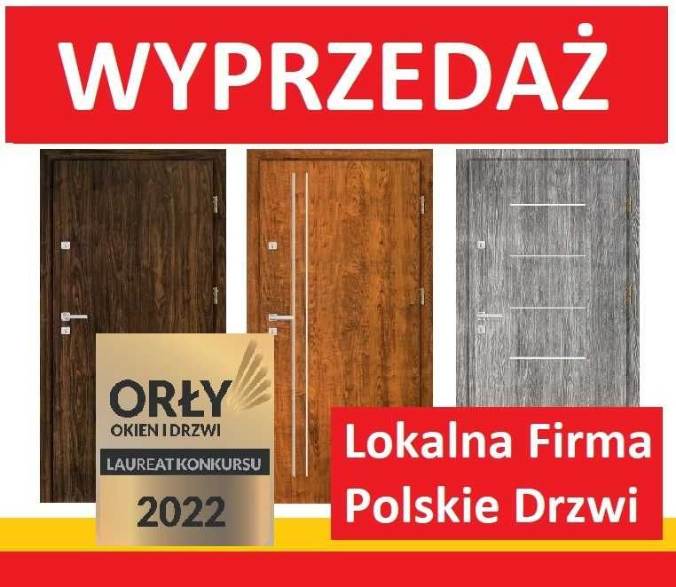 Drzwi Zewnętrzne Wejściowe do Mieszkań, Pełne z Montażem