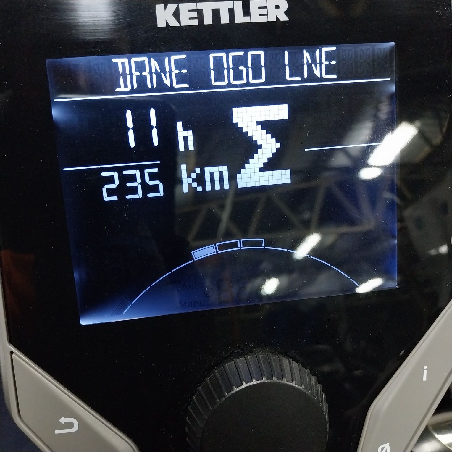 Rower stacjonarny, pionowy Kettler ergo C8, polskie menu