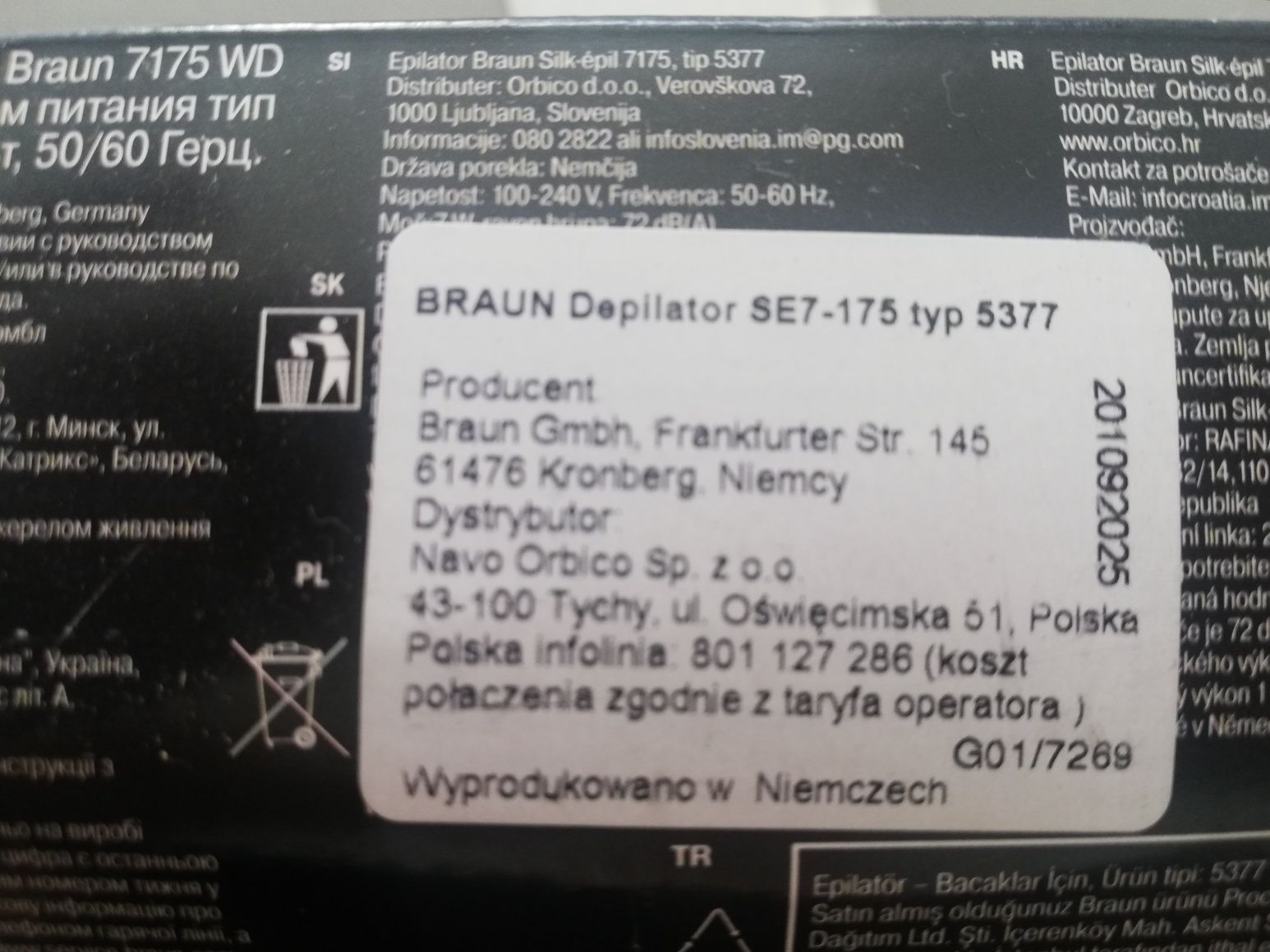 Depilator Braun silk epil 7