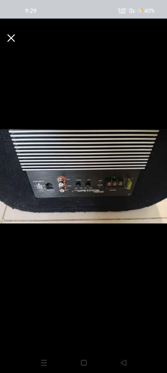 Caliber BCT112A Subwoofer com amplificador 1000 W