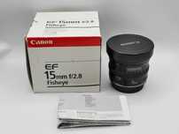 Canon EF 15mm f/2.8 Fisheye porysowana soczewka