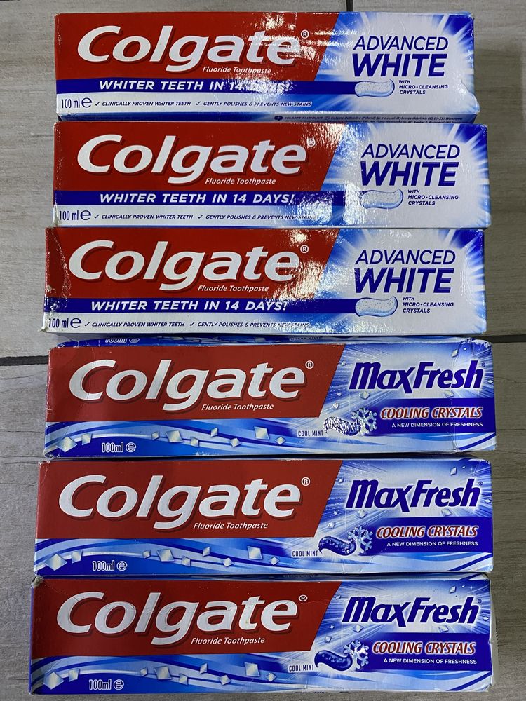 Зубна паста Aquafresh  ,  Blend-a-Med , Colgate , зубні щітки