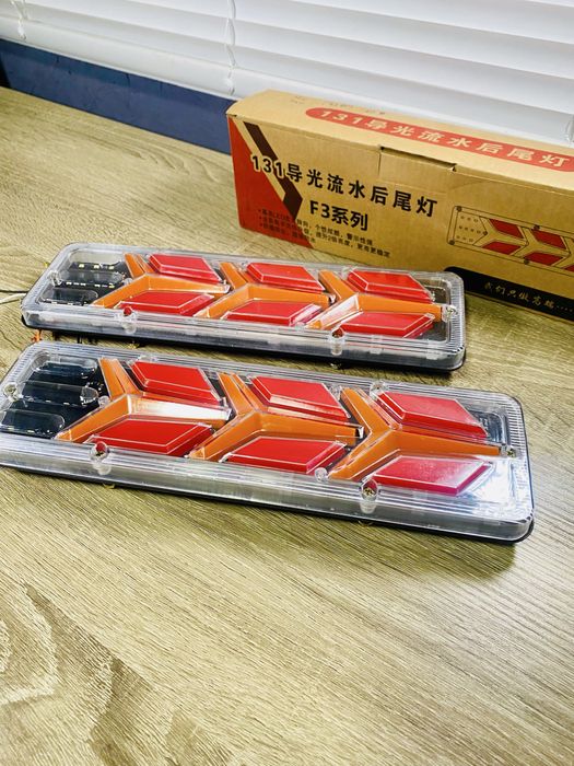 Фонарь led задний, Стопы для грузовиков, бегущий поворотник 12-24