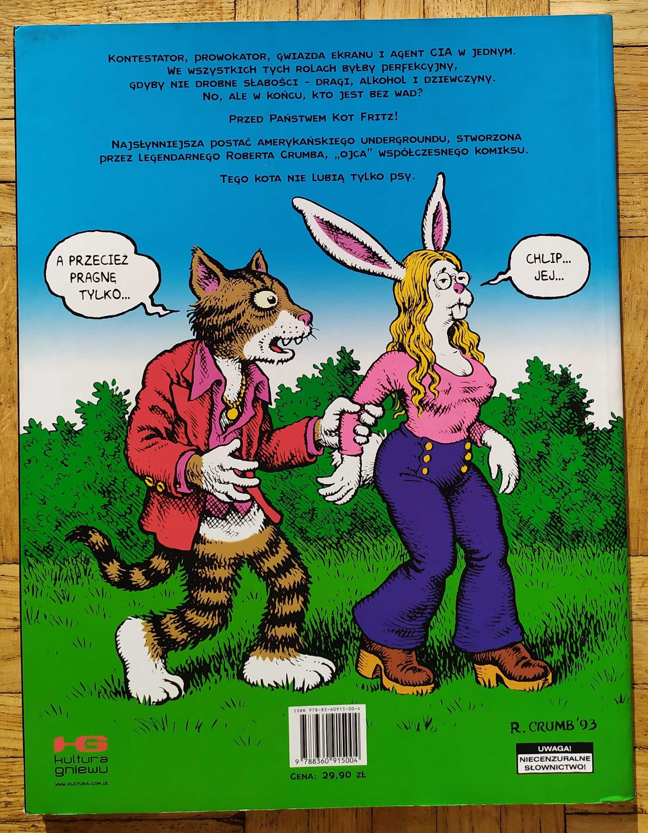 KOT FRITZ Robert Crumb Kultura Gniewu 2007