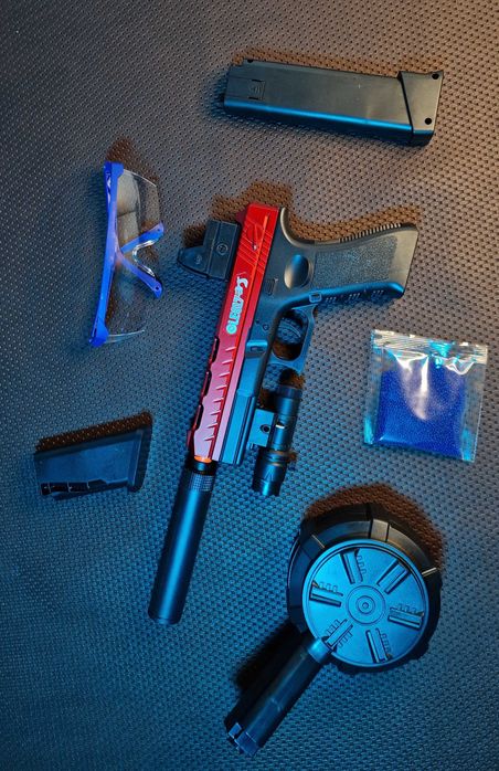 Glock Arma Orbeez/Gel Elétrica (Novo)