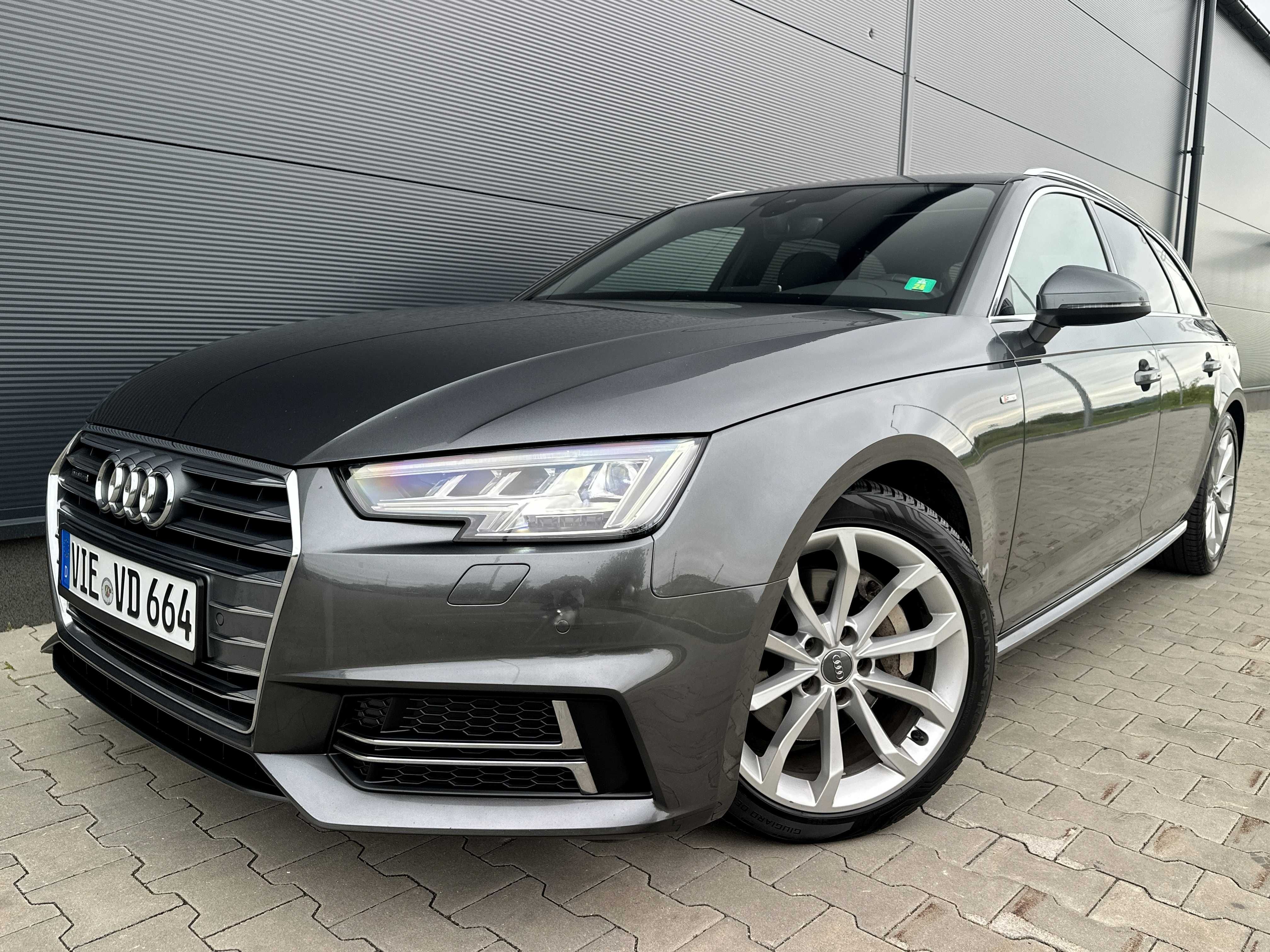 AUDI A4 B9 2.0 TDI QUATTRO FULL S-LINE Matrix Panorama Kamera Virtual