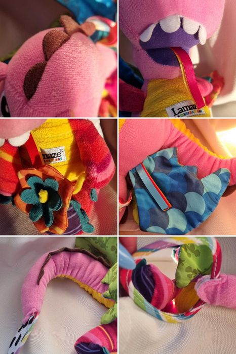 Smok smoczyca Lamaze pluszowa zawieszka maskotka grzechotka Lamaze