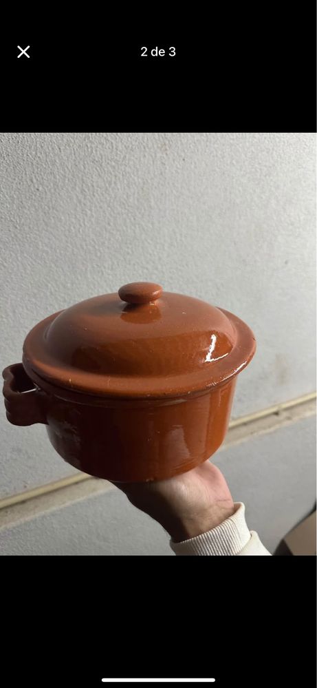 Tachos de barro novos