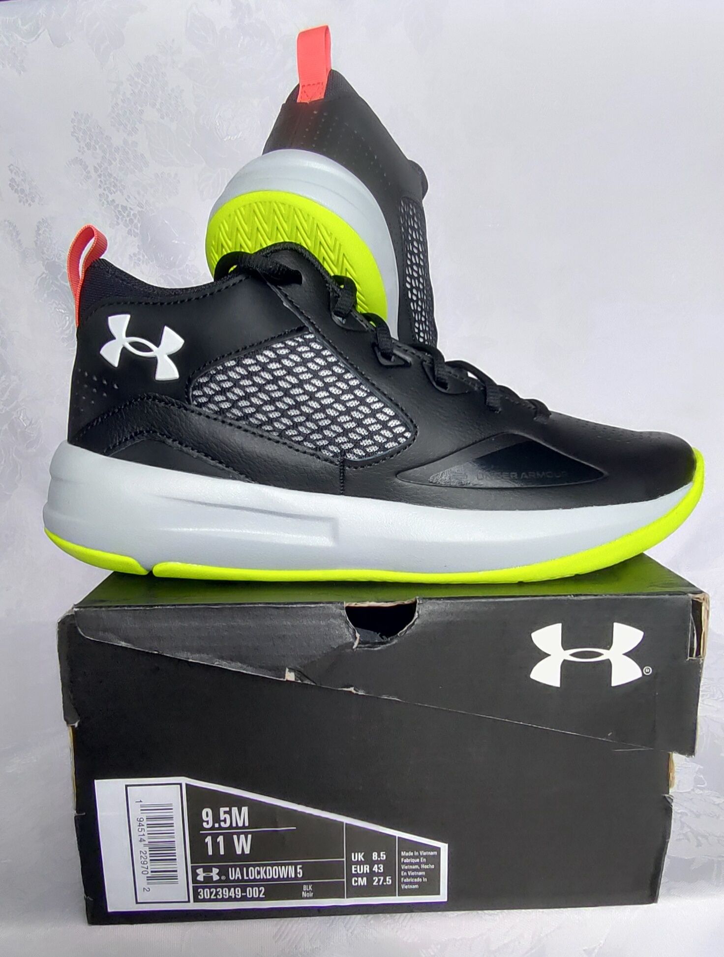 Buty do koszykówki Under Armour Lockdown 5  r.43  wkł.27,5 cm Nowe