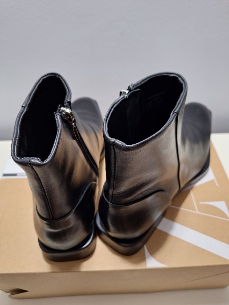 Sztyblety botki buty ZARA męskie czarne