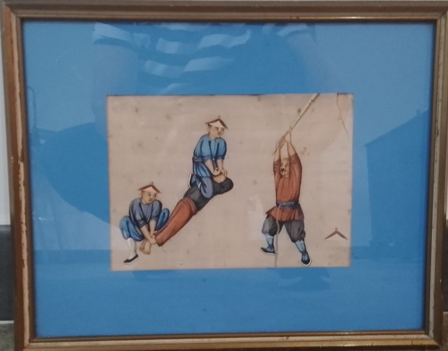 Pintura oriental sobre papel