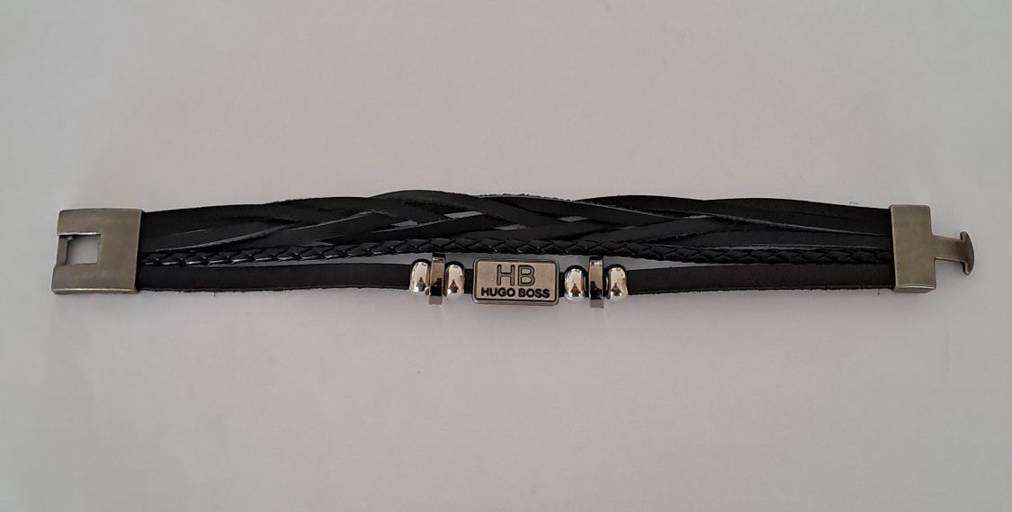 Pulseiras Homem em couro e aço