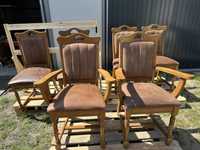 Krzesła skórzane komplet 6 sztuk