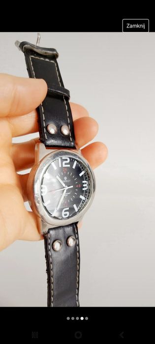 Zegarek unisex duży czarny