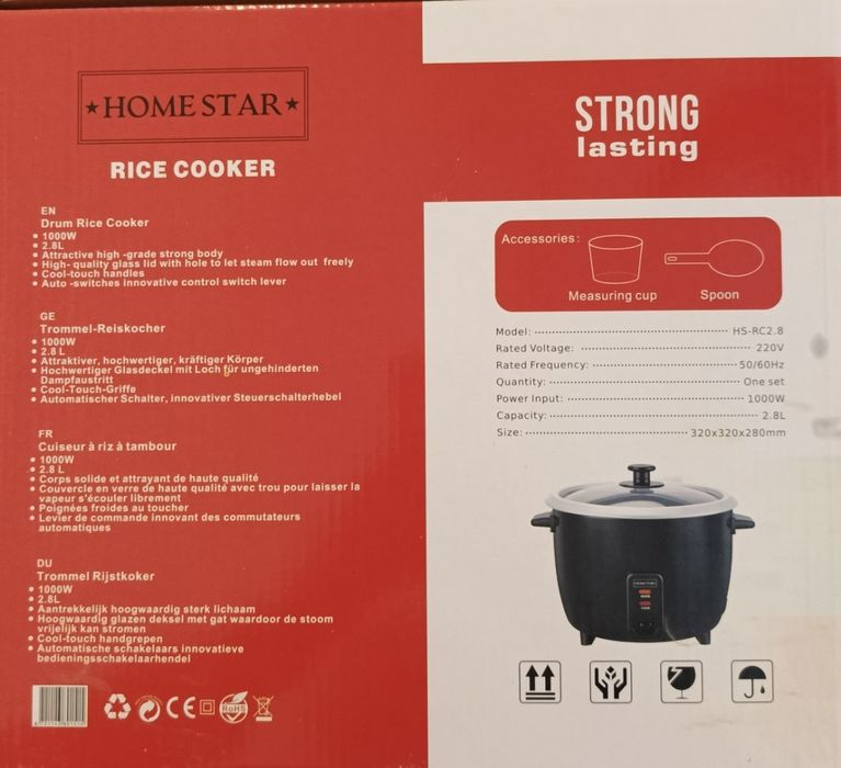 Garnek Do Gotowania Ryżu  Homestar 2,8L