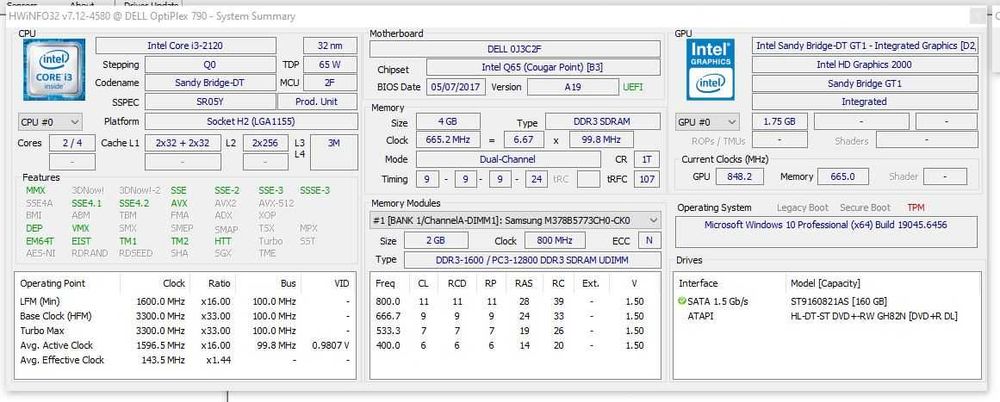 Torre Desktop Dell i3