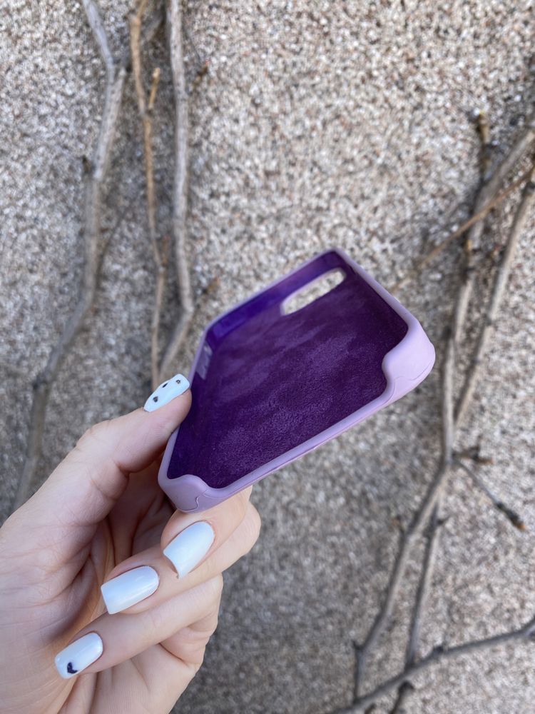 Чехол фіолетовий йогурт на айфон iphone 12 / 12 Pro silicone case
