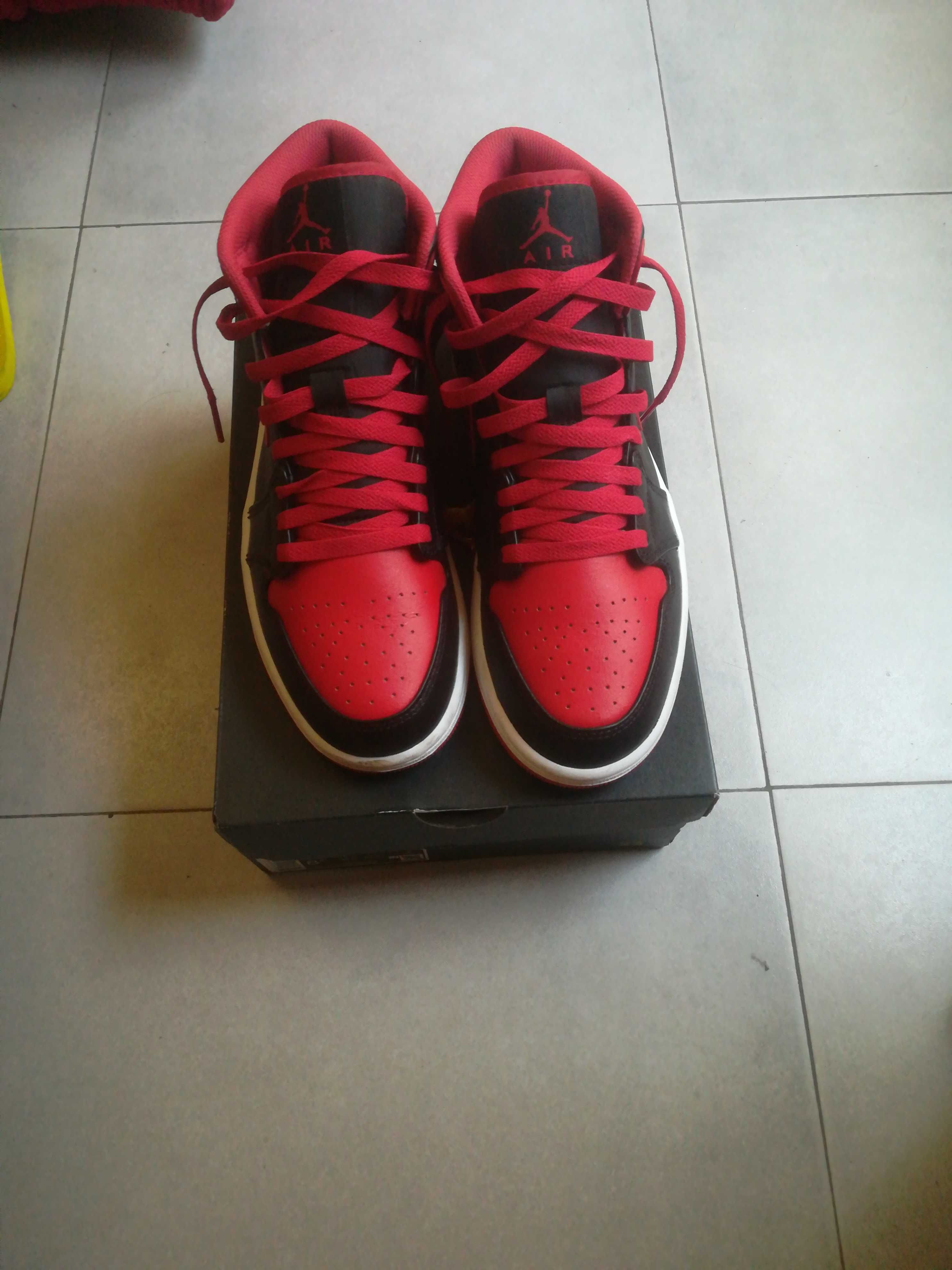 Air Jordan 1 Mid "Bred" + anti vinco crep protect