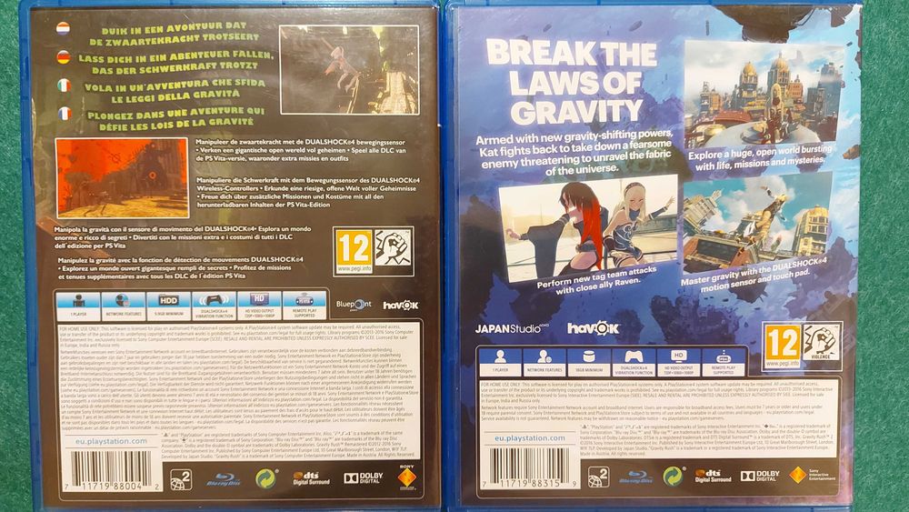 Jogos PS4 Gravity Rush/ Gravity Rush 2