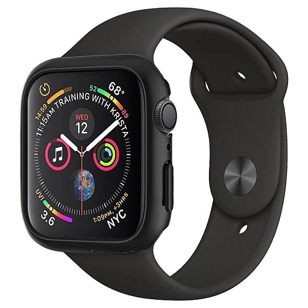 Spigen Thin Fit Apple Watch 4/5/6/Se (44Mm) Black