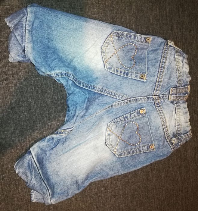 KIDS DENIM Super jeansowe jogersy w stanie idealnym, jak nowe