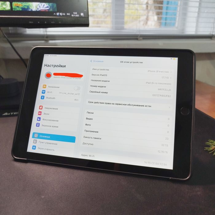 Продаю ipad 6 32 gb silver