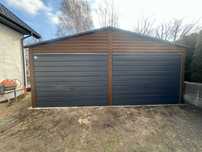 Garaż blaszak 6x5 dwuspad automat Wiata blaszana Producent Garaże 7x5