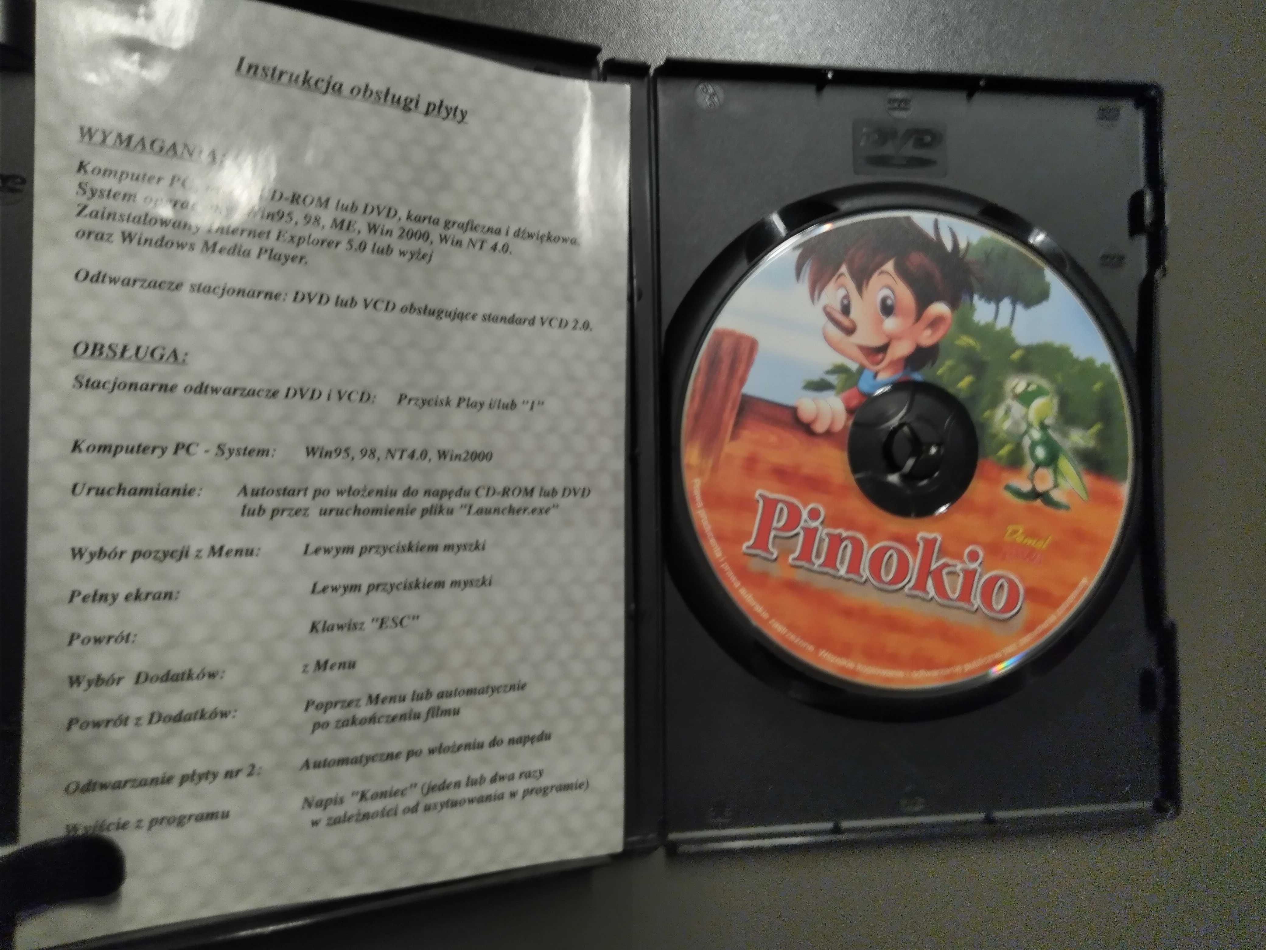 Filmy dla dzieci Pinokio CD