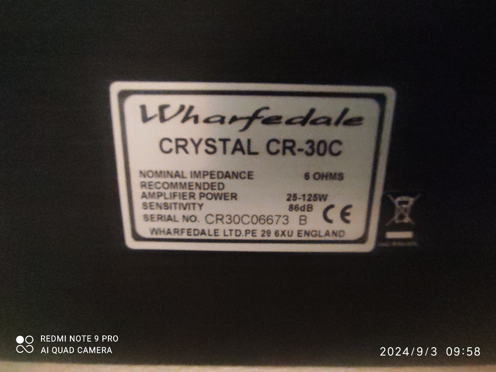 wharfidail crystal cr-30.1.cr30c