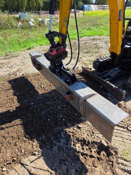 Listwa łata do niwelacji terenu hydrauliczna koparka minikoparka MS01