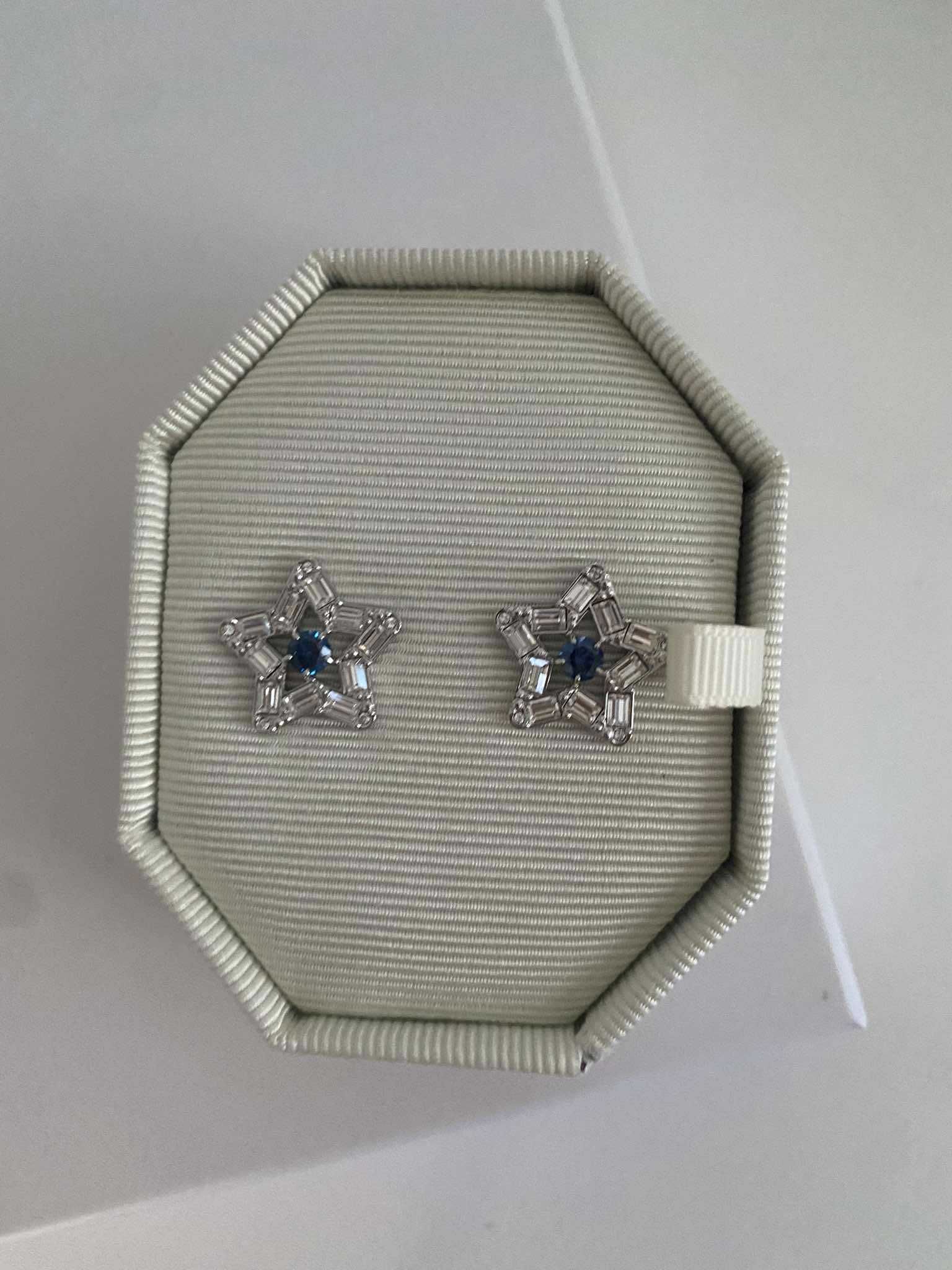 Nowe oryginalne kolczyki Swarovski z kryształami srebrne Stella cyrkon