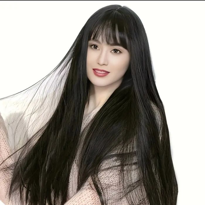 Peruka dluga 66cm czarna