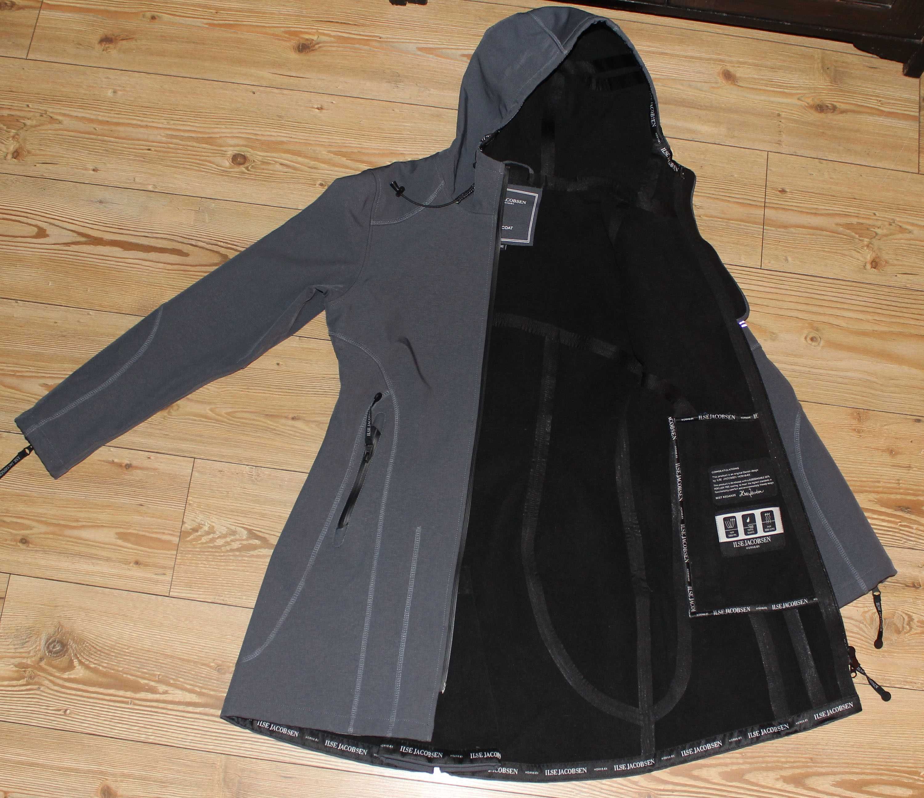 Довга жіноча софтшелка парка ilse Jacobsen 3/4 raincoat softshell (36)