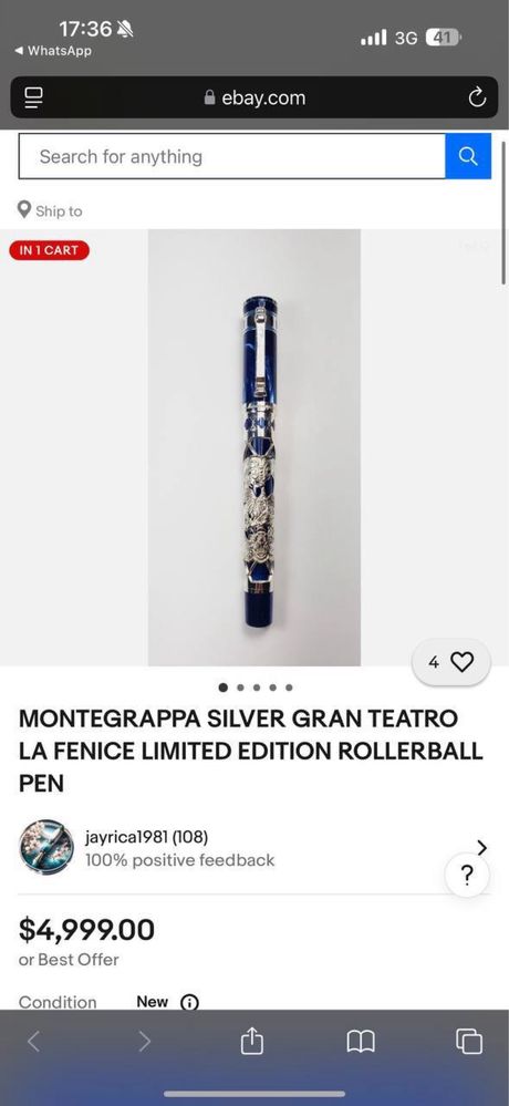 Ручка MONTEGRAPPA Обмежене видання: Gran Teatro La Fenice