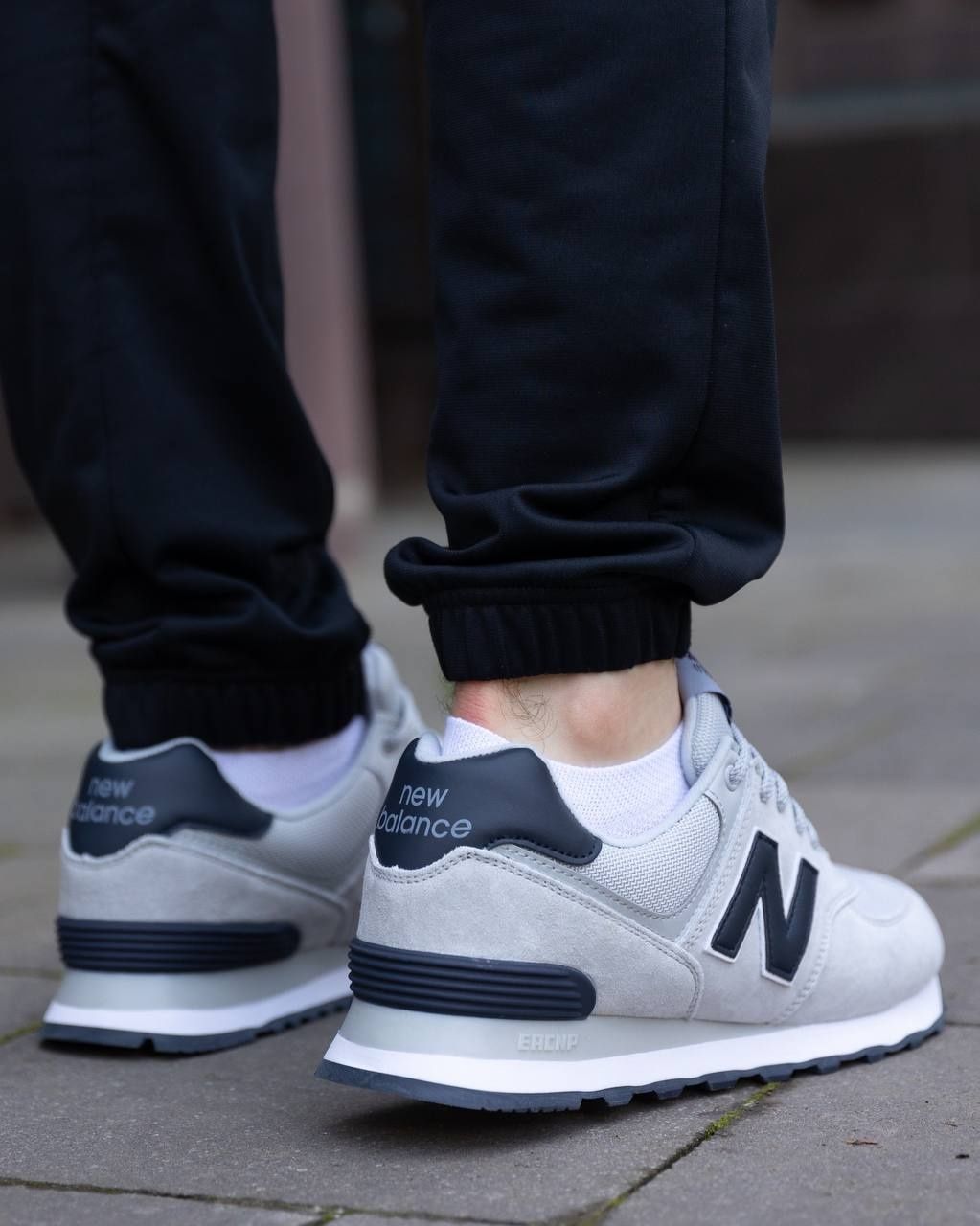 Чоловічі кросівки New Balance 574 Silver Black