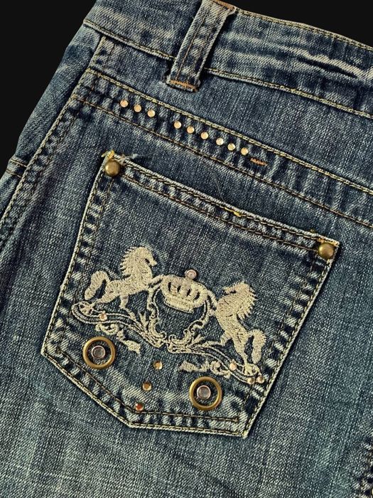 Джинсова спідниця y2k гранж ковбой вінтаж