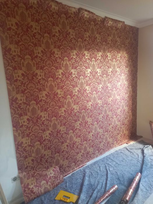 Aplicacao de papel de parede