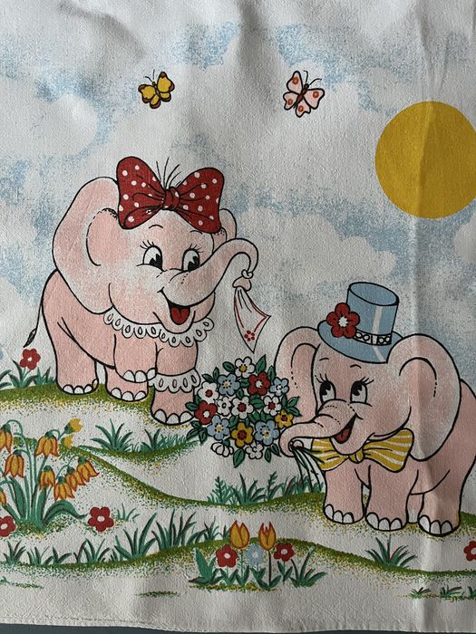 Poszewka Słoniki 40x40 Poszewki dla Dzieci Poszewki na Jaśki Słoniki