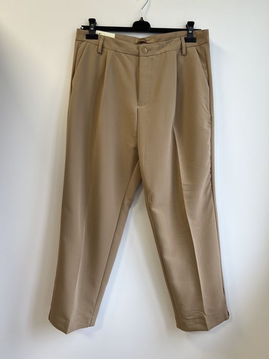 Spodnie damskie eleganckie karmel