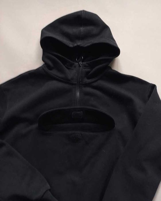 Bluza z kapturem czarna bawełniana LOVE H&M 140-146 cm 10 - 11 lat